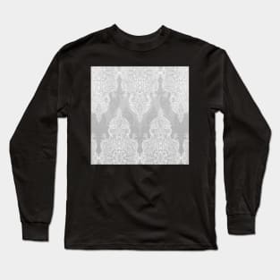 Lace & Shadows 2 - Monochrome Moroccan doodle Long Sleeve T-Shirt